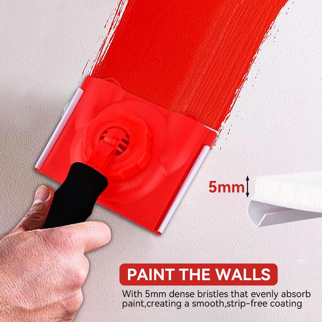 Serplex Paint Edge Trimmer Set for Walls and Ceilings with Foam Handle & Velvet Pad | Includes Two Replace Pads and Work Gloves
