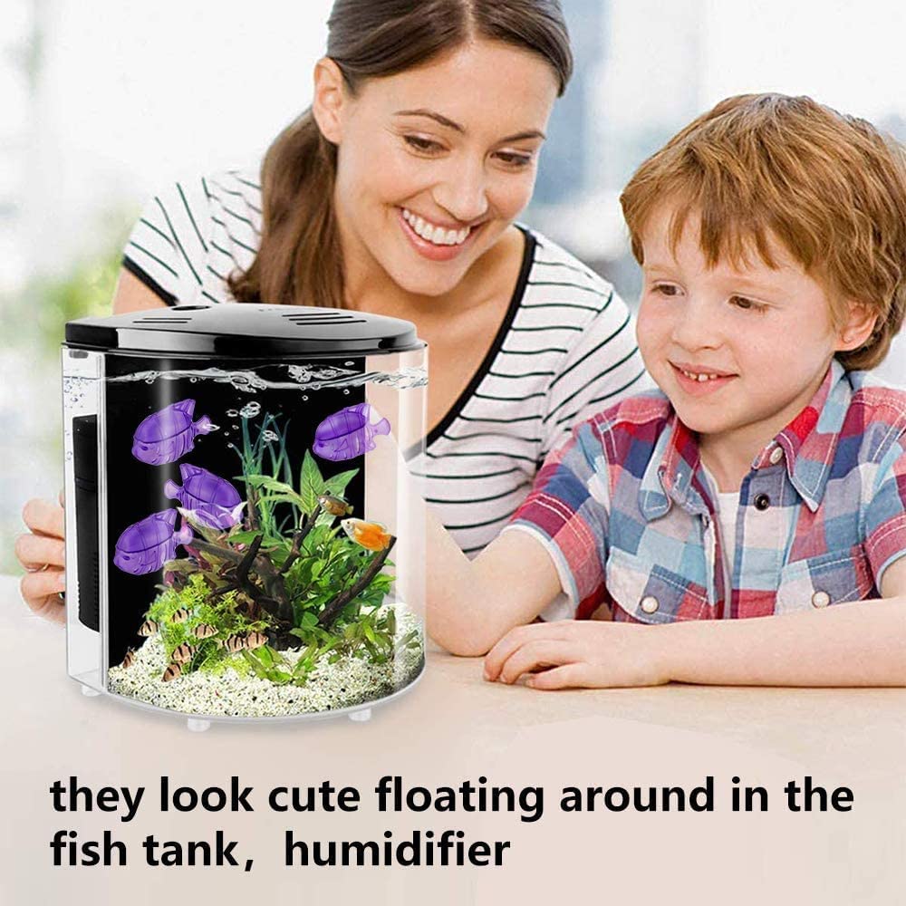 ZIBUYU® 10pcs Universal Humidifier Tank Cleaner, Compatible with Drop, Droplet, Humidifier Fish, Most Warm & Cool Mist Humidifiers Fish Tank, Purple