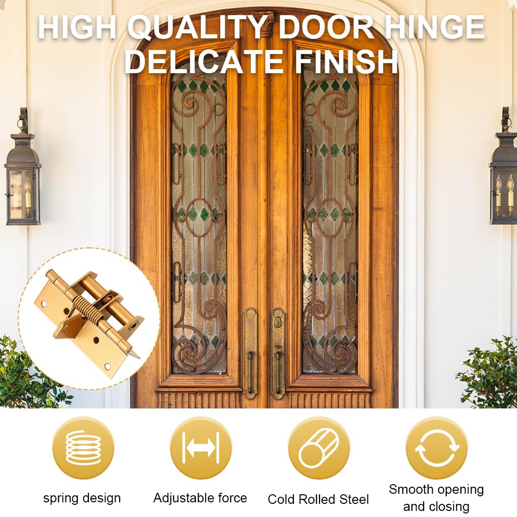 Serplex Cabinet Door Hinge for Furniture Doors with 90° Opening and Self Closing Spring | Adjustable Tension Quiet Steel Design