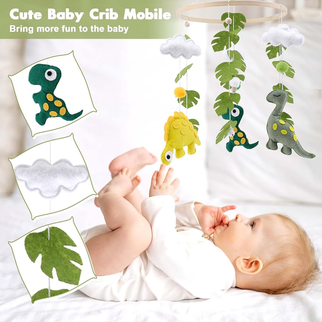 SNOWIE SOFT® Baby Mobile for Crib Safari Nursery Mobile Handmade Jungle
