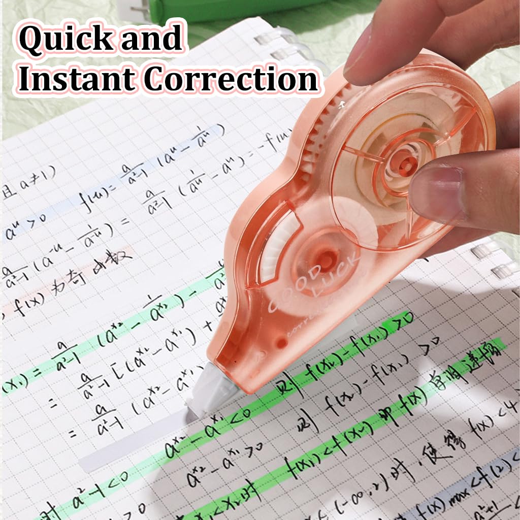 HASTHIP Correction Tapes Kit for School and Office with 6m x 5mm Rollers | Pink Set of 6