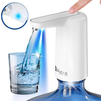 Supvox® Automatic Water Dispenser Pump - Portable Can Water Dispenser Pump with USB Rechargeable Battery Suitable for Water Can with A 2.16-Inch (5.5cm) Neck for Home,Office,Outdoor Etc