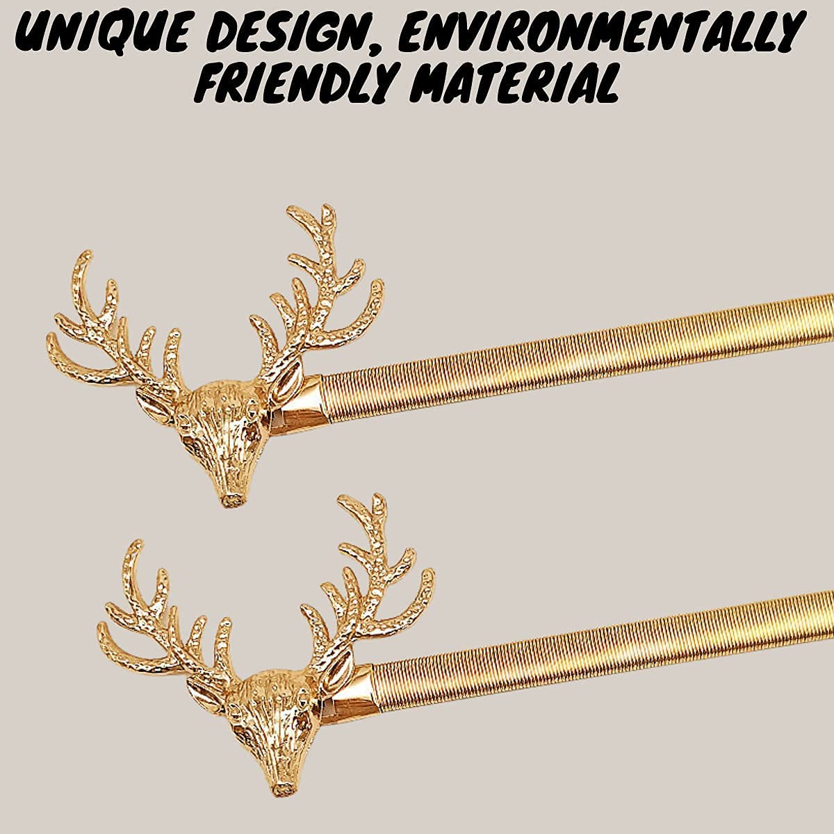 HASTHIP Curtain Tieback Holders for Window Draperies featuring Adjustable Alloy Rope Pack of 2