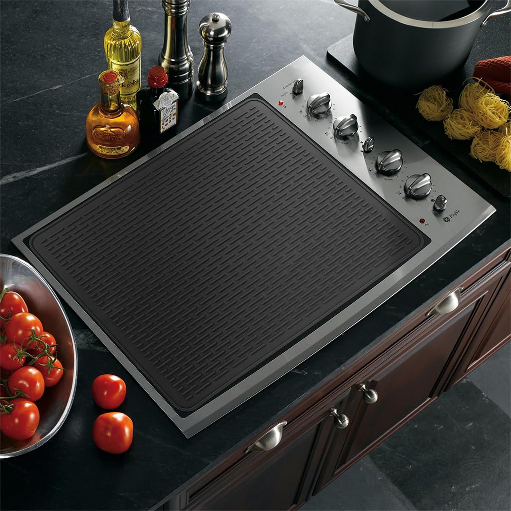 Supvox Electric Stovetop Protector Mat for Glass Cooktops featuring 27.9x20 in Silicone Surface | Heat Resistant and Easy to Clean Kitchen Cover