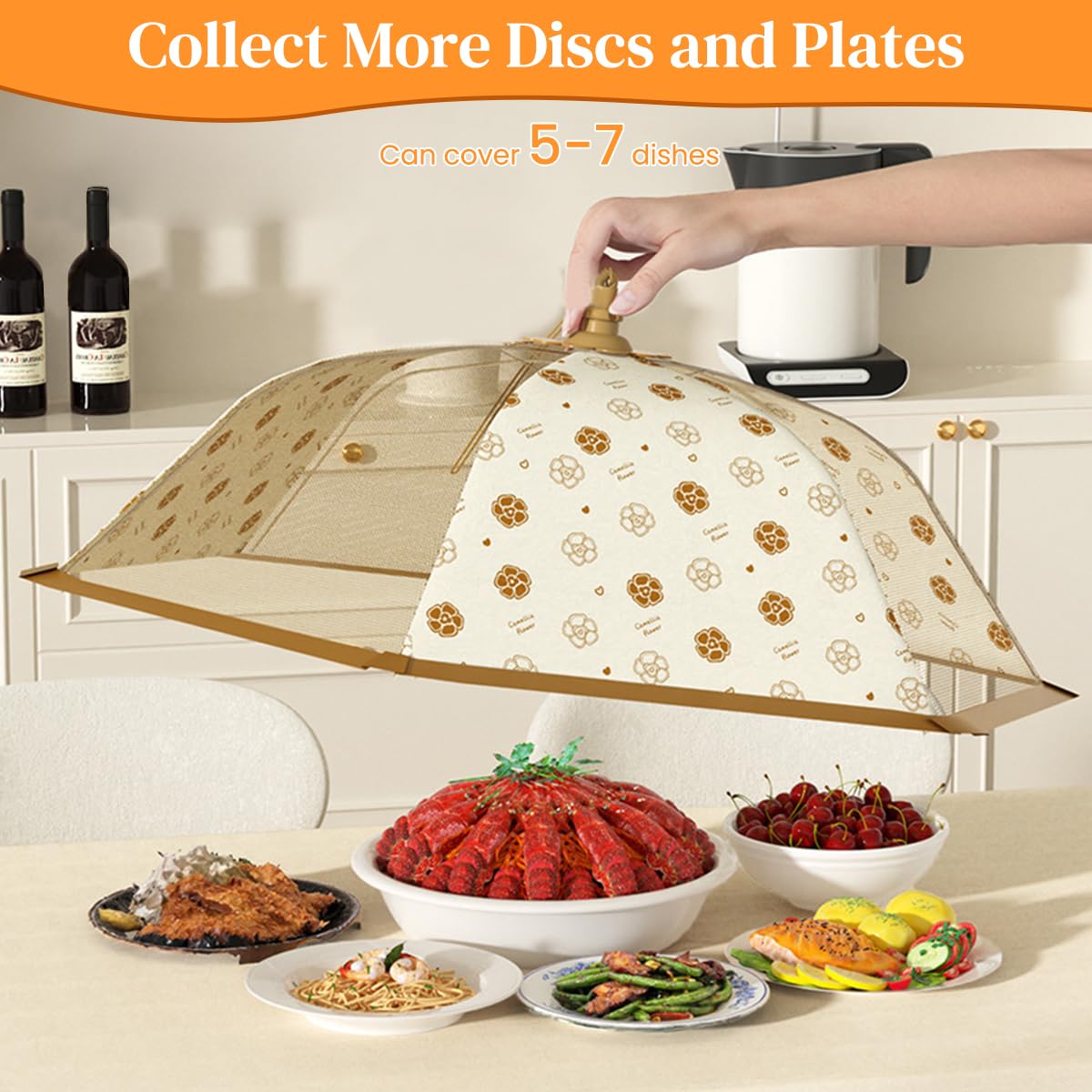 Supvox Food Cover for Home and Outdoor Use featuring Pop Up Umbrella Design and 16.5 in Size
