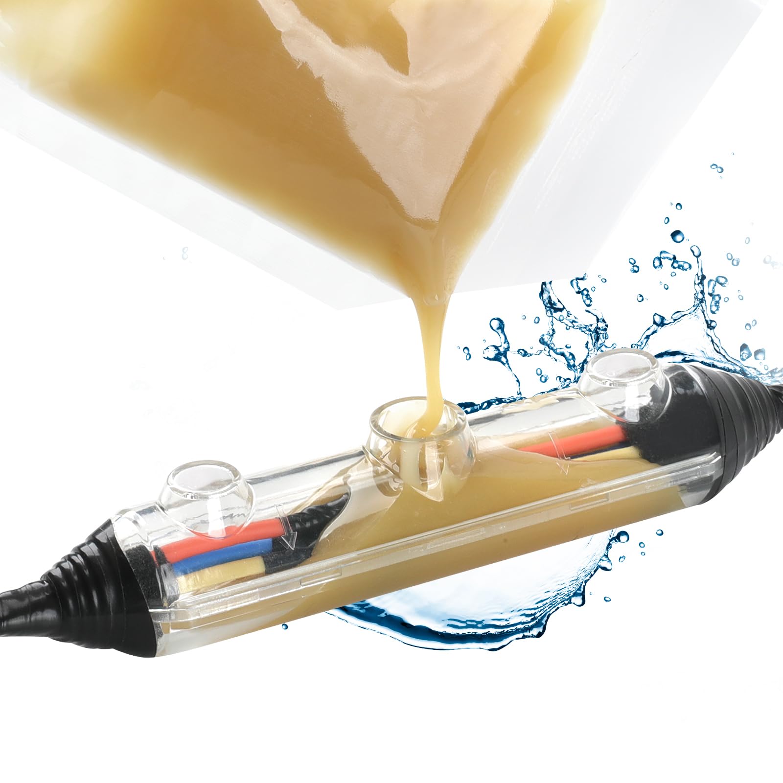 Serplex® Waterproof Cable Junction Box, Outdoor underground cable junction box, Suitable for various harsh environments, IP68 Waterproof Rating, Long Term Corrosion Resistance-White