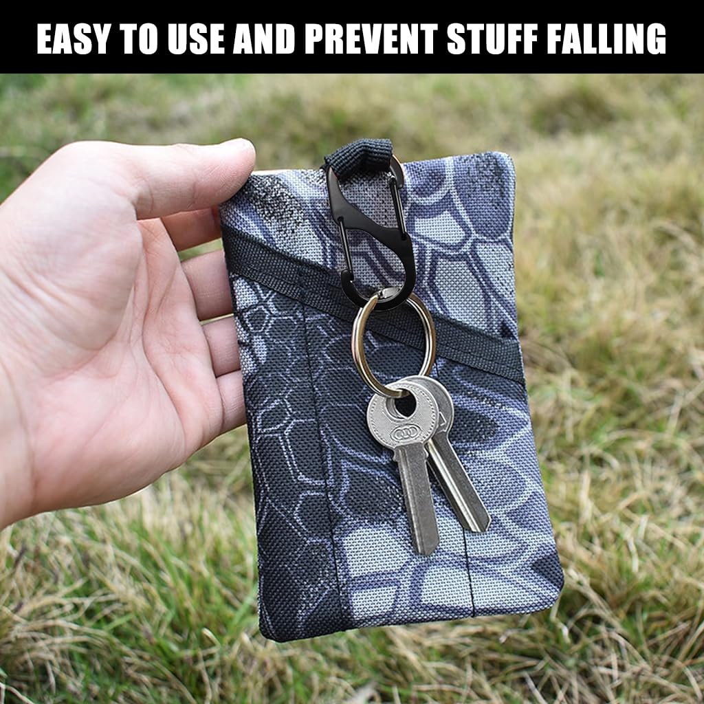 Proberos Carabiner Clip Set for Camping and Outdoor Use with Dual Hooks 40mm | 10 Pcs