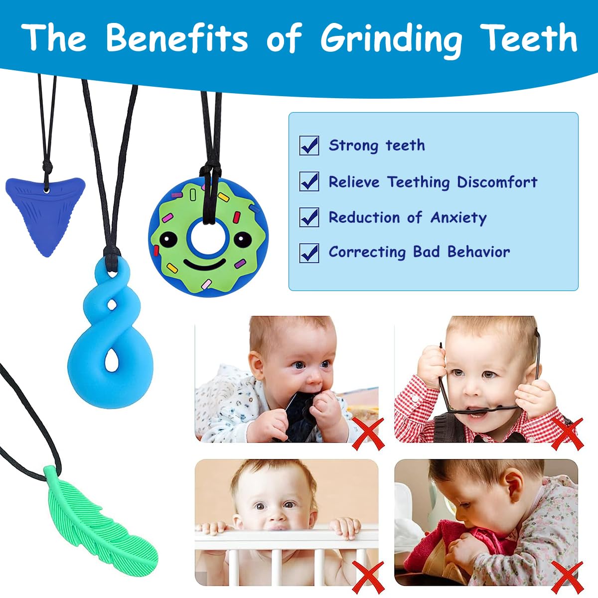 SNOWIE SOFT Chew Toys for Sensory Kids with 4 Cartoon Shapes and BPA‑Free Silicone | Soothing for Autism ADHD and Teething