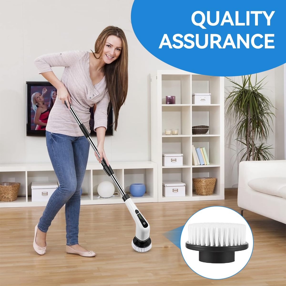 Supvox Drill Brush Cleaning Kit for Floor and Bathroom | 9pcs Universal Attachments Set