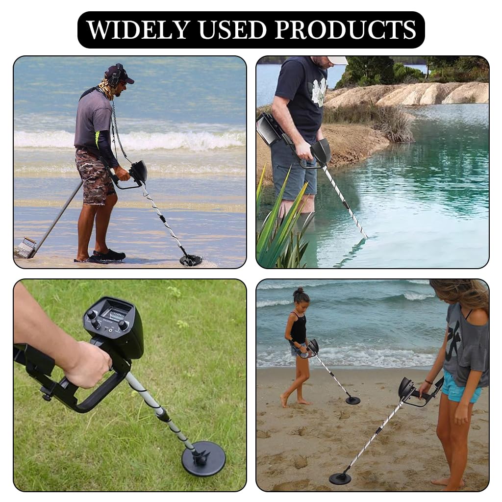 HASTHIP® Metal Detector for All Metal,  Waterproof Metal Detector Machine  with Indicator, Support Earphone, Adjustable Volume, for Coins, Metal Objects & Gold Rings(Without Battery)