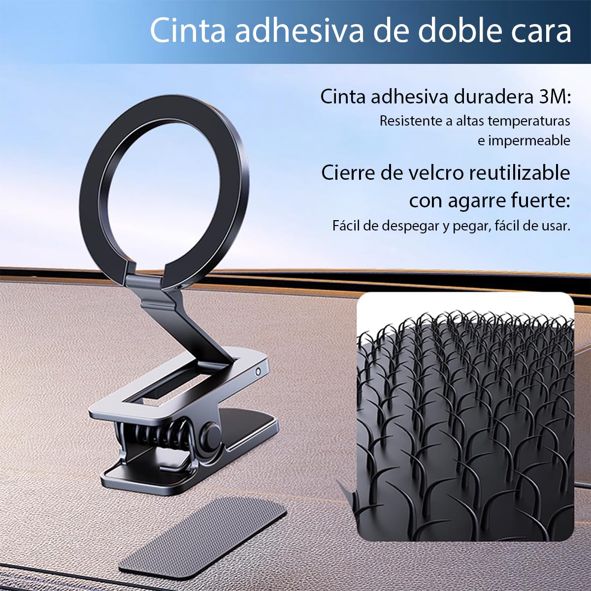 ZORBES Magnetic Phone Holder for Car with 360° Rotating Mount | Hands Free Travel Stand