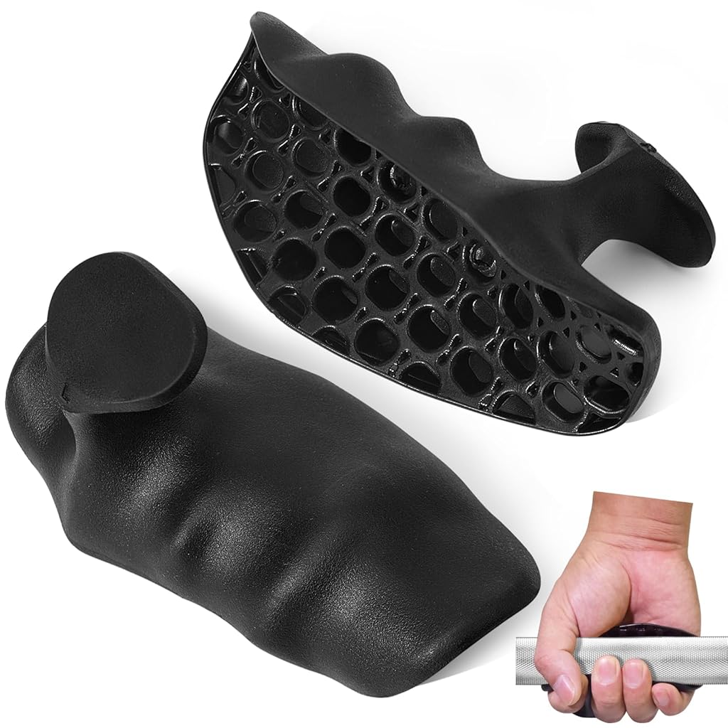 Proberos® 1 Pairs Weight Lifting Grips Non-skid Rubber Grip Pads Improves Grip Strength & Palm Protection Finger Grip Strengtheners Pull-up Grip Strength Aids