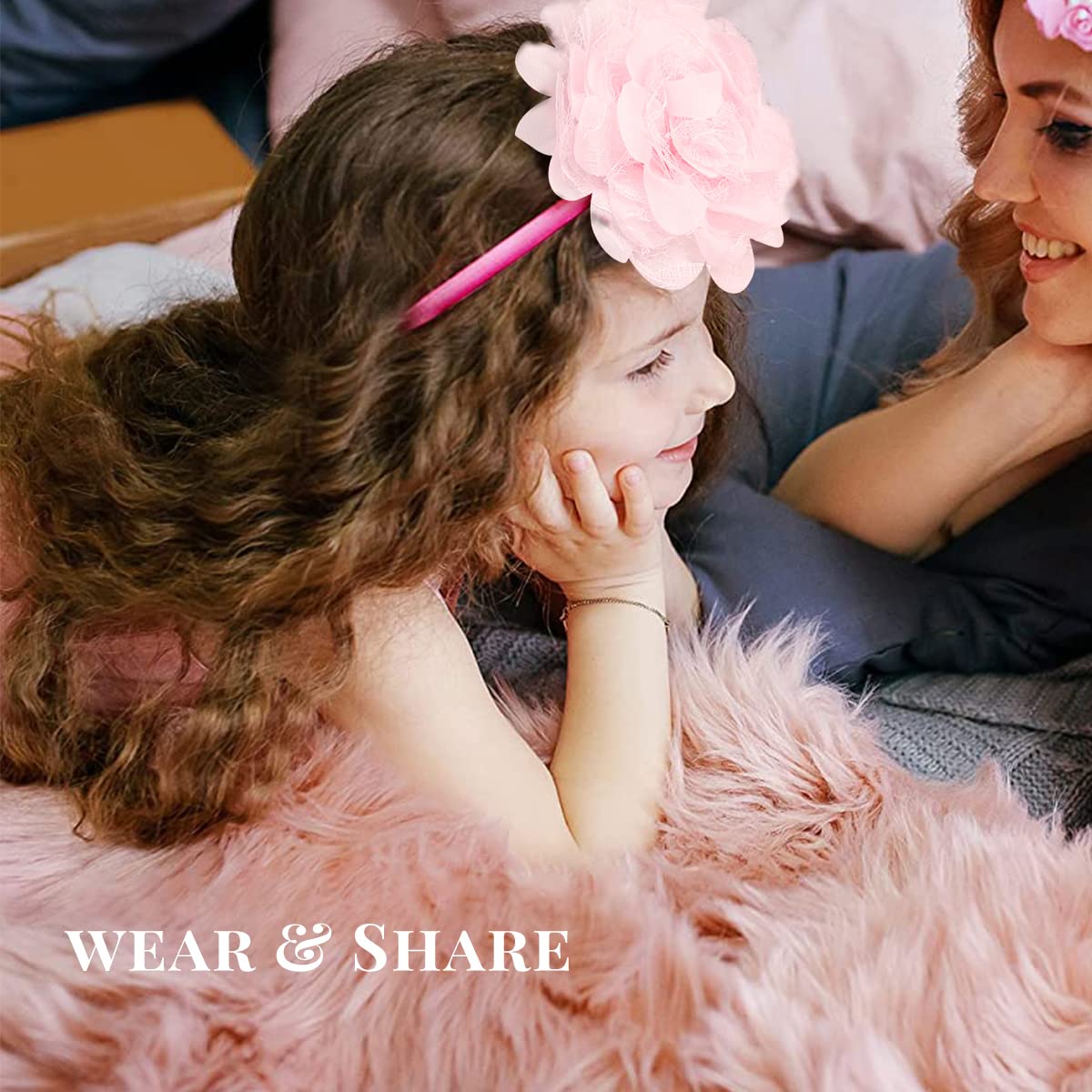 PATPAT DIY Headband Making Kit for Girls with 10 Satin Headbands and Assorted Charms | Creative Arts & Crafts Gift for Ages 5–12