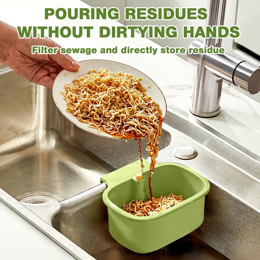 Supvox Kitchen Sink Strainer Basket for Faucet Hanging and Easy Food Waste Draining