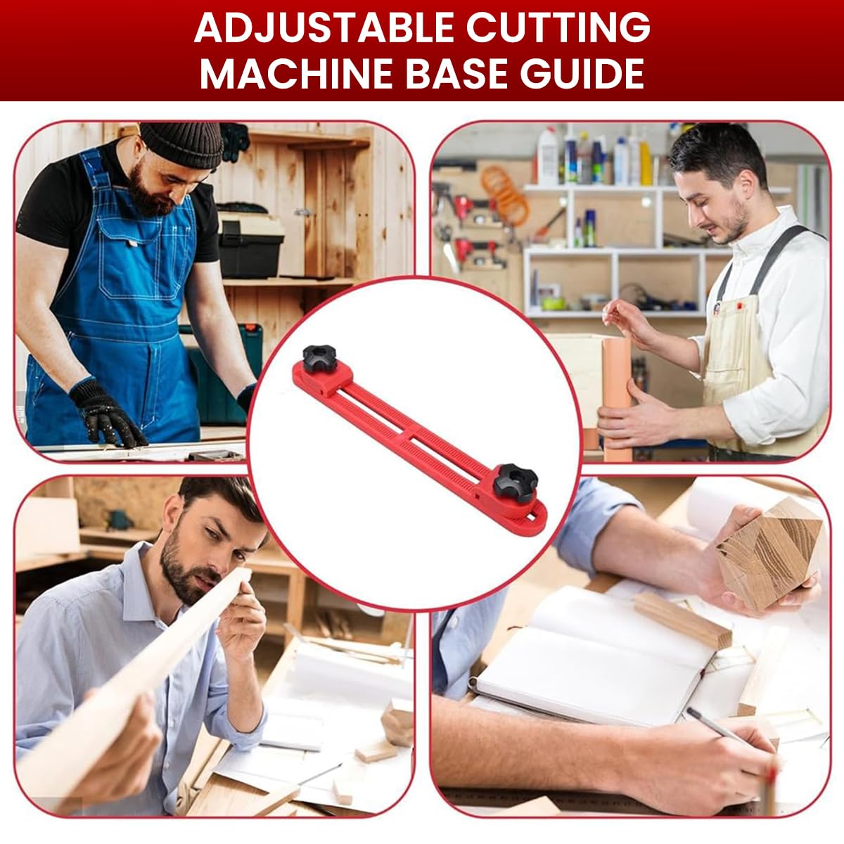 Serplex Saw Guide for Woodworking featuring Adjustable Circular Fit 4–6 inch & Rugged Nylon | 2 PCS