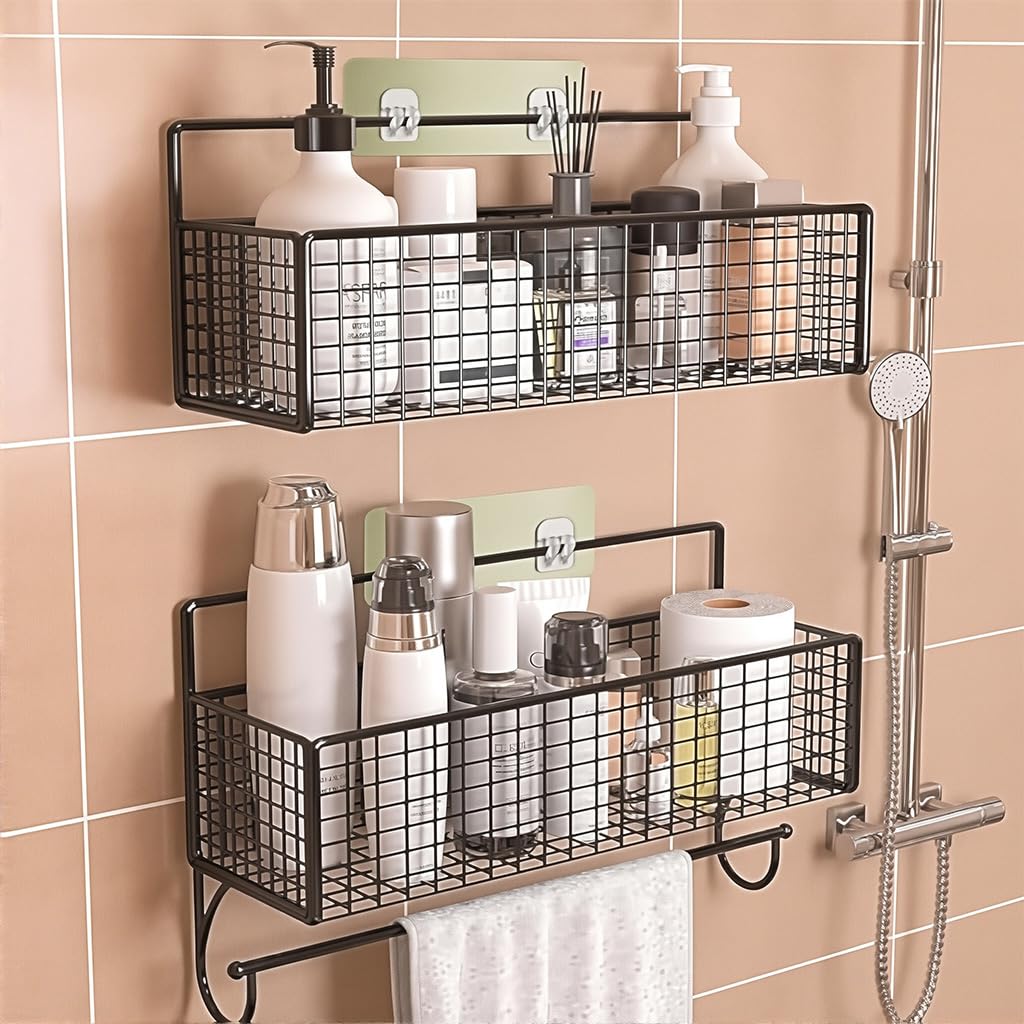 HASTHIP Adhesive Mounted Hook Plates for Kitchen and Bathroom with Dual Hooks 12Pcs featuring Golden Brushed Finish | Easy Peel and Stick Installation