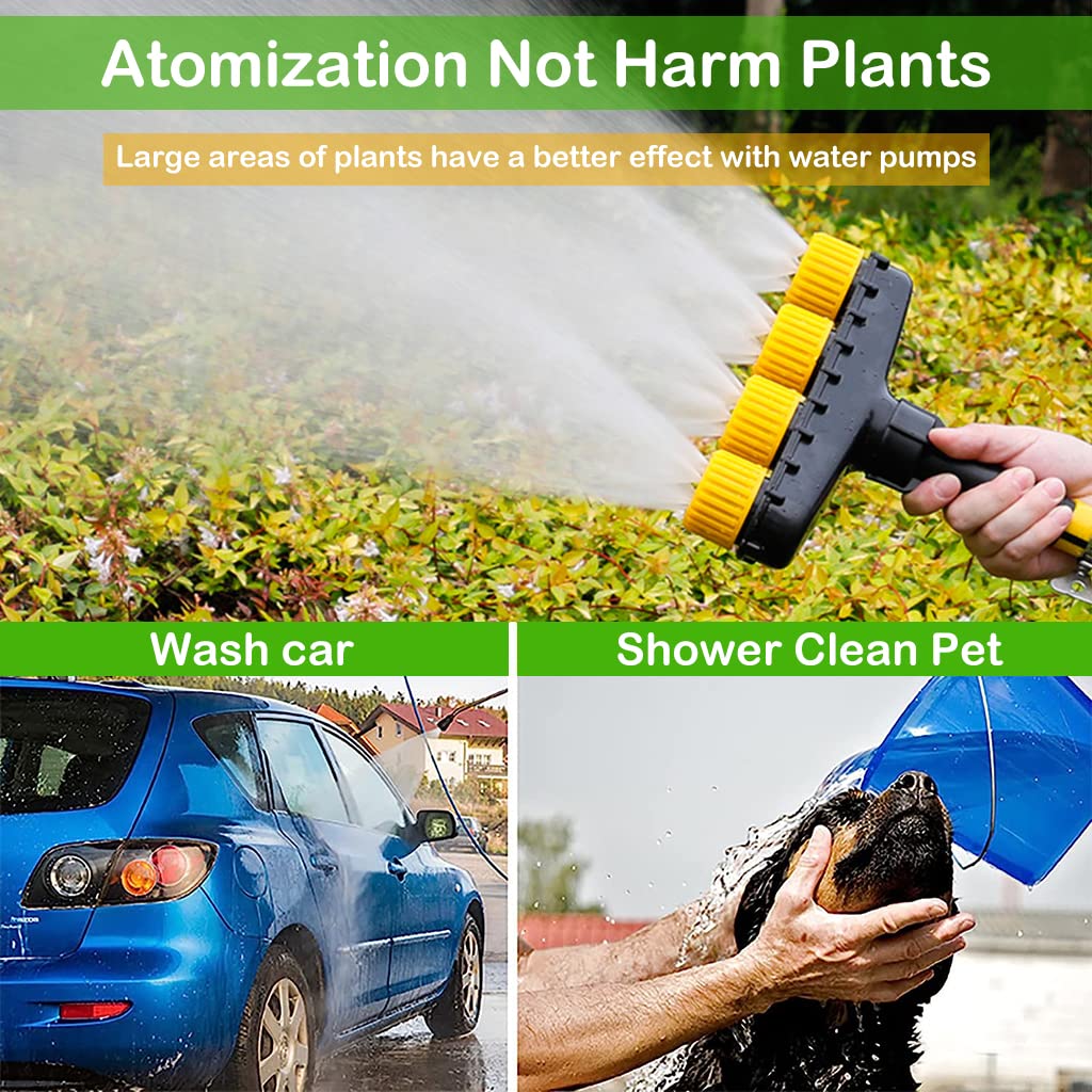 Supvox Garden Water Pipe Sprayer for Lawn and Farm | 3 pcs with 4 Nozzle Flow Adjustment