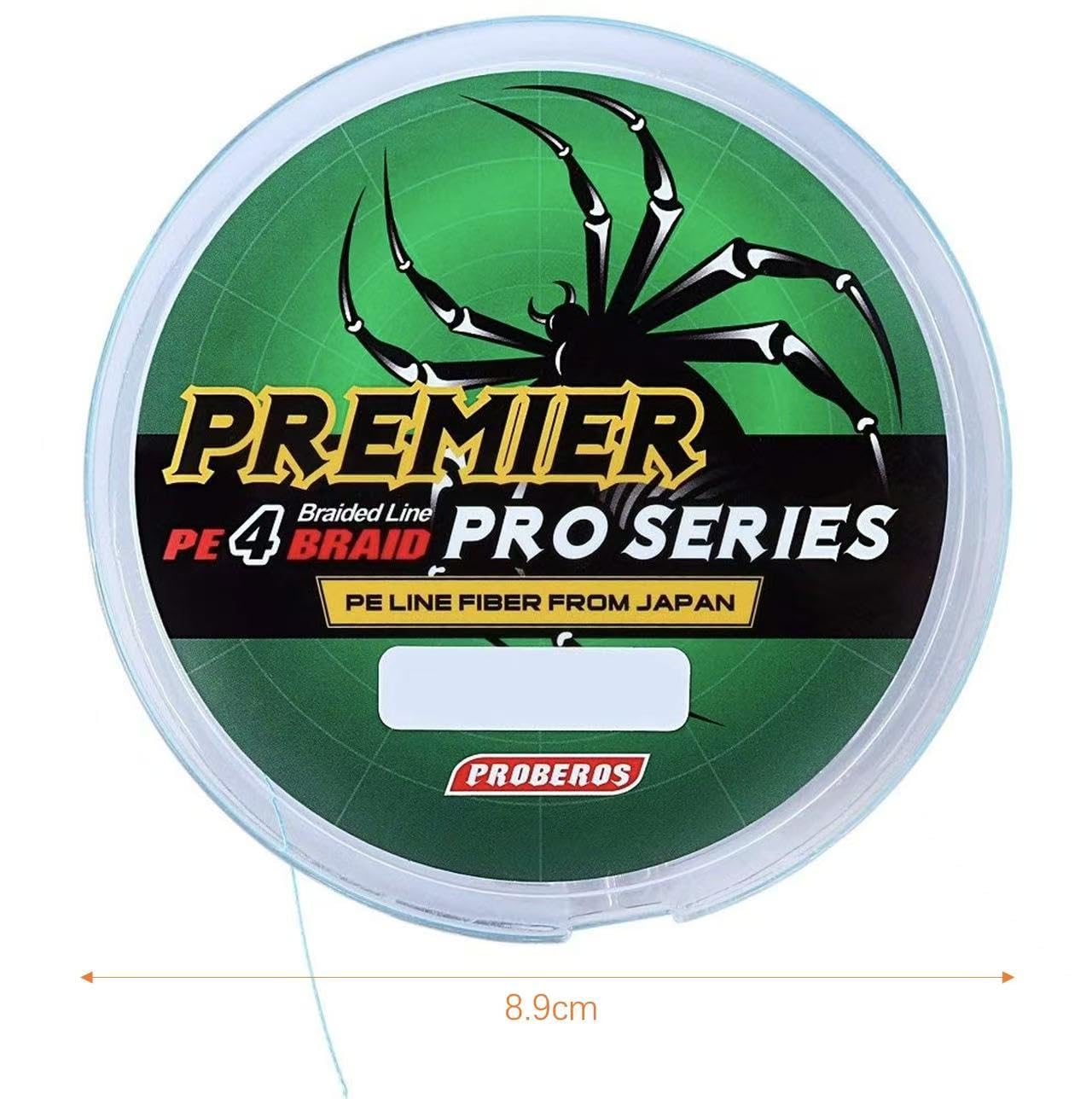Zorbes PROBEROS braided fishing line for angling with 4 strands PE fiber 0.45mm 70lb 100m | low stretch strong knot design