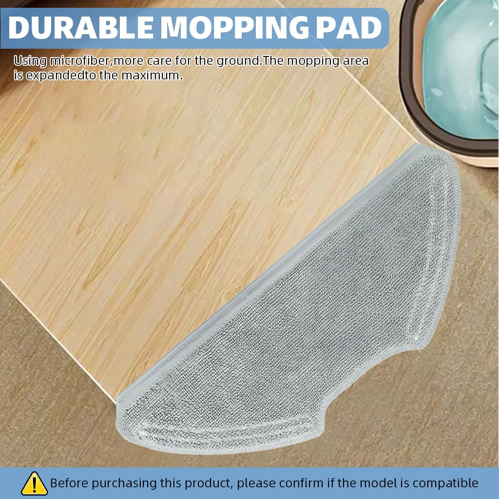 HASTHIP Microfiber Mops Cloth for Mi Robot Vacuum Mop 2i and 2 Pro Pack of 2 | Wet and Dry Cleaning Replacement