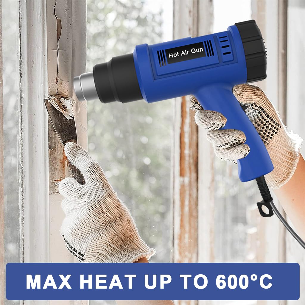 Serplex Wired Hot Wind Gun for Resin Art with 2000W Heating and Stepless Speed Control