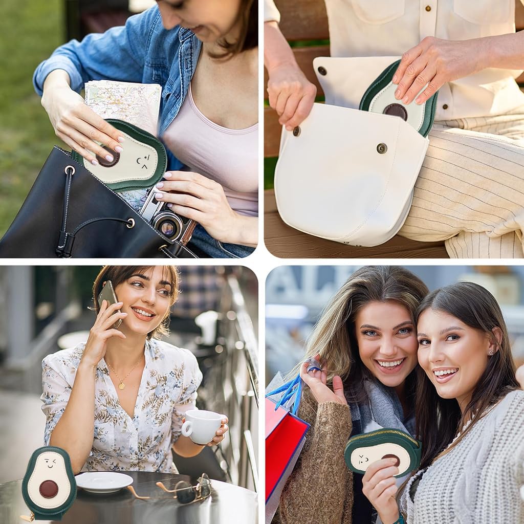 ZIBUYU Card Bag for Women featuring 9 Card Slots and Zipper Pouch | PU Mini Purse 10.6x8.5cm