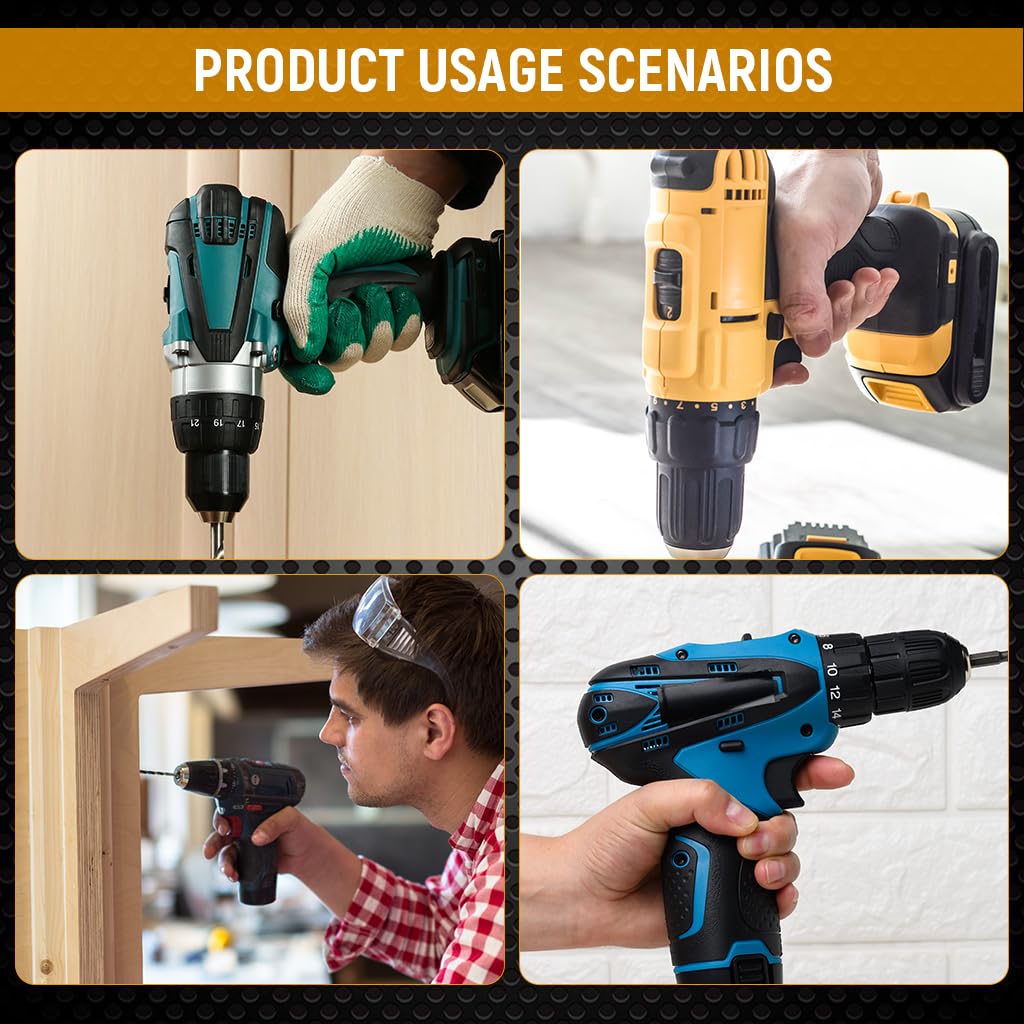 Serplex Drill Bit Adapter Set for Power and Impact Drills with Secure Ball Bearing Grip | 8PCS Chrome Vanadium Steel