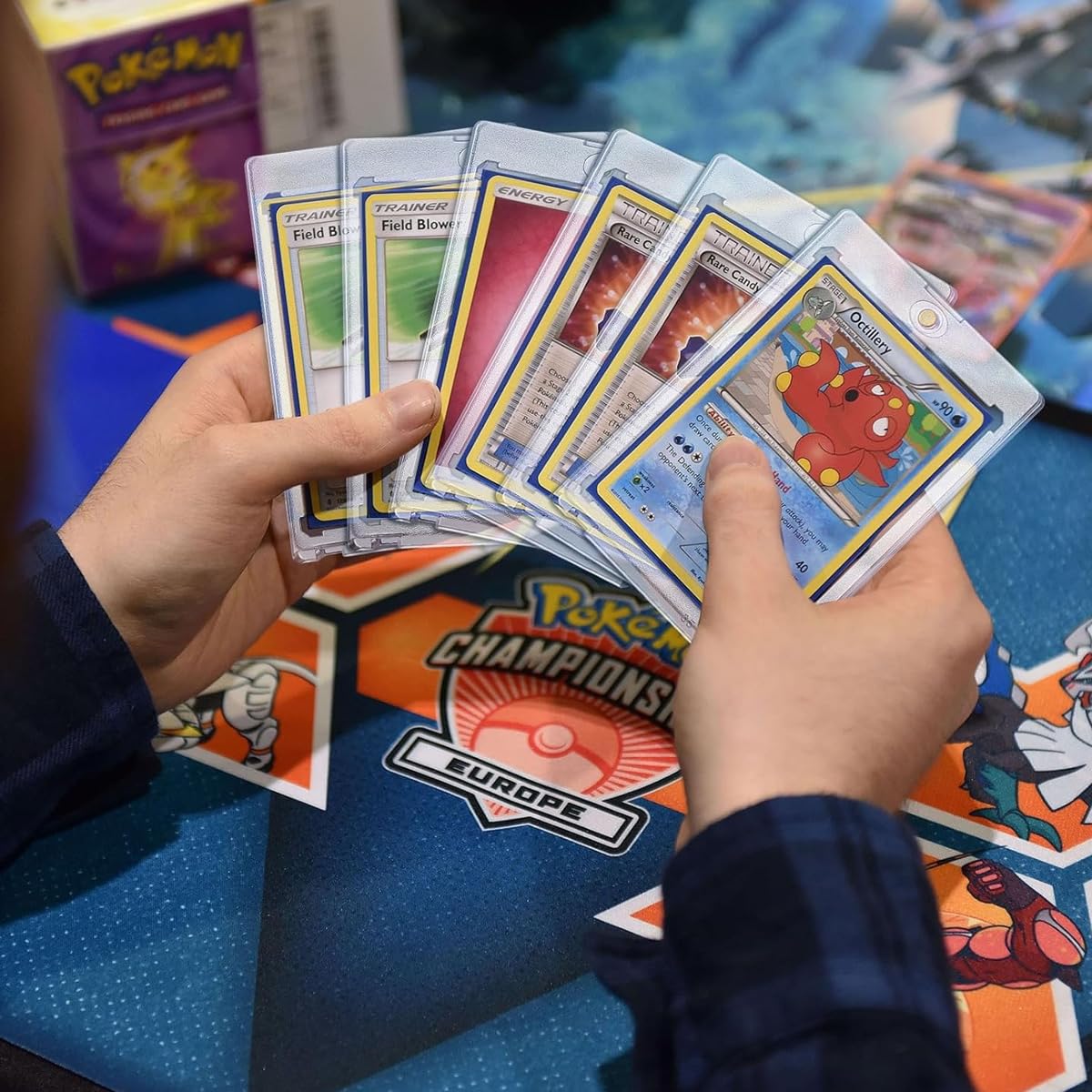 PATPAT Magnetic Game Card Holder for Trading Cards featuring 10pcs 6.3x8.8cm Acrylic Display Cases