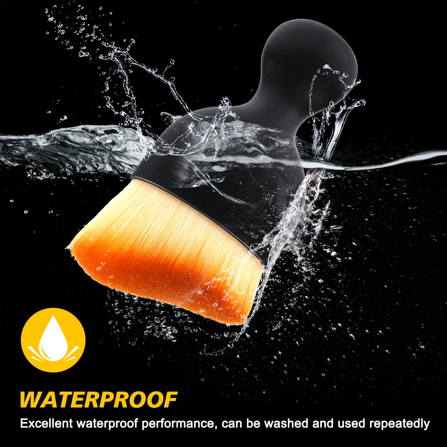 Car Cleaning Brush for Interior Detailing with ABS Handle and Soft Nanofiber Bristles 10cm | Easy to Clean Dusting Tool for Dashboard and Gaps