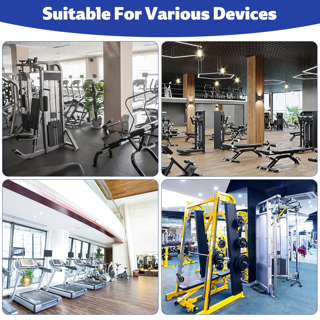 Proberos Weight Stack Fit Pins for Gym with Spring Coiled Lanyard & Keyring | Aluminum Alloy 2 Pcs