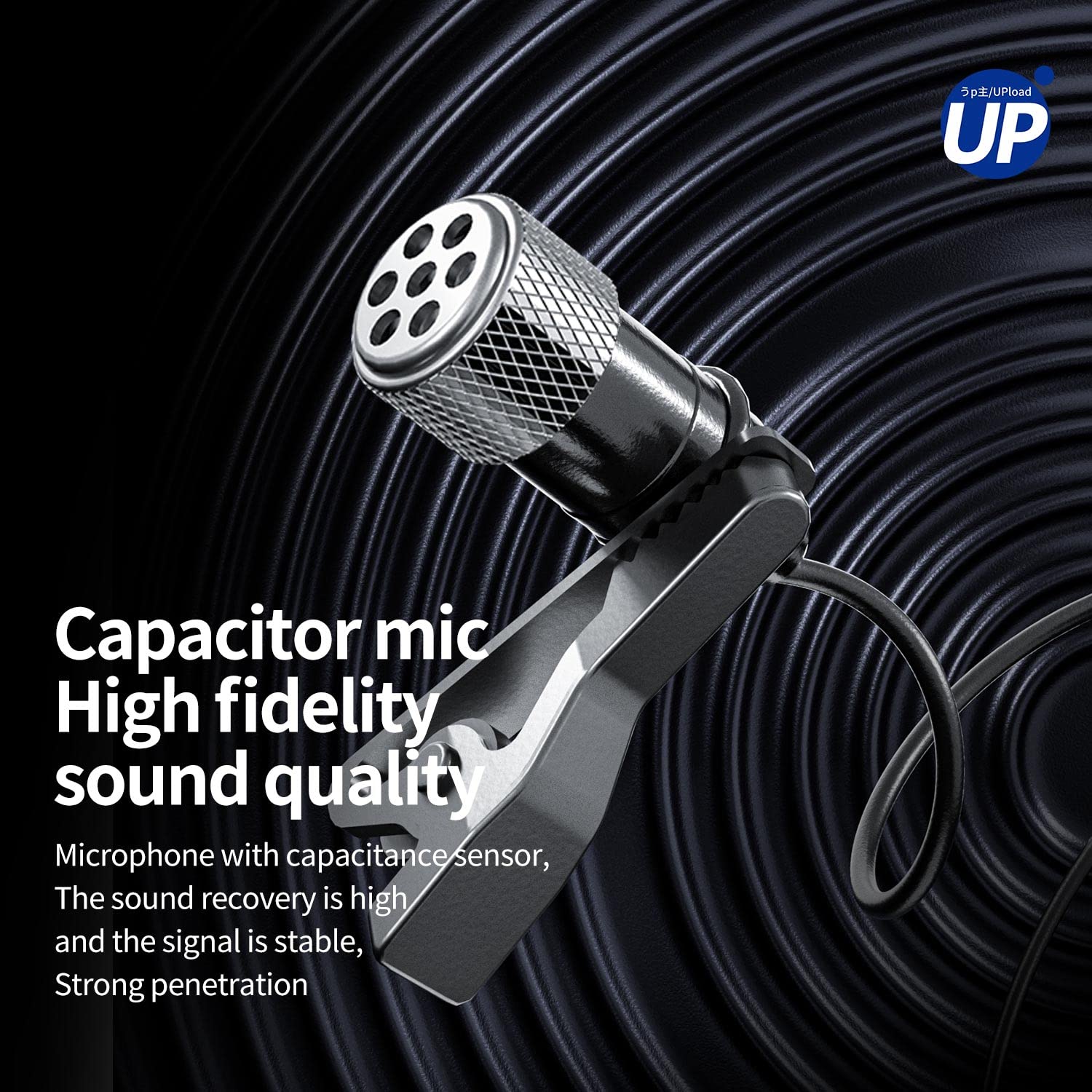 Lavalier Microphone Set for YouTube and Interviews with 6 m Cable featuring 20 dB Noise Reduction