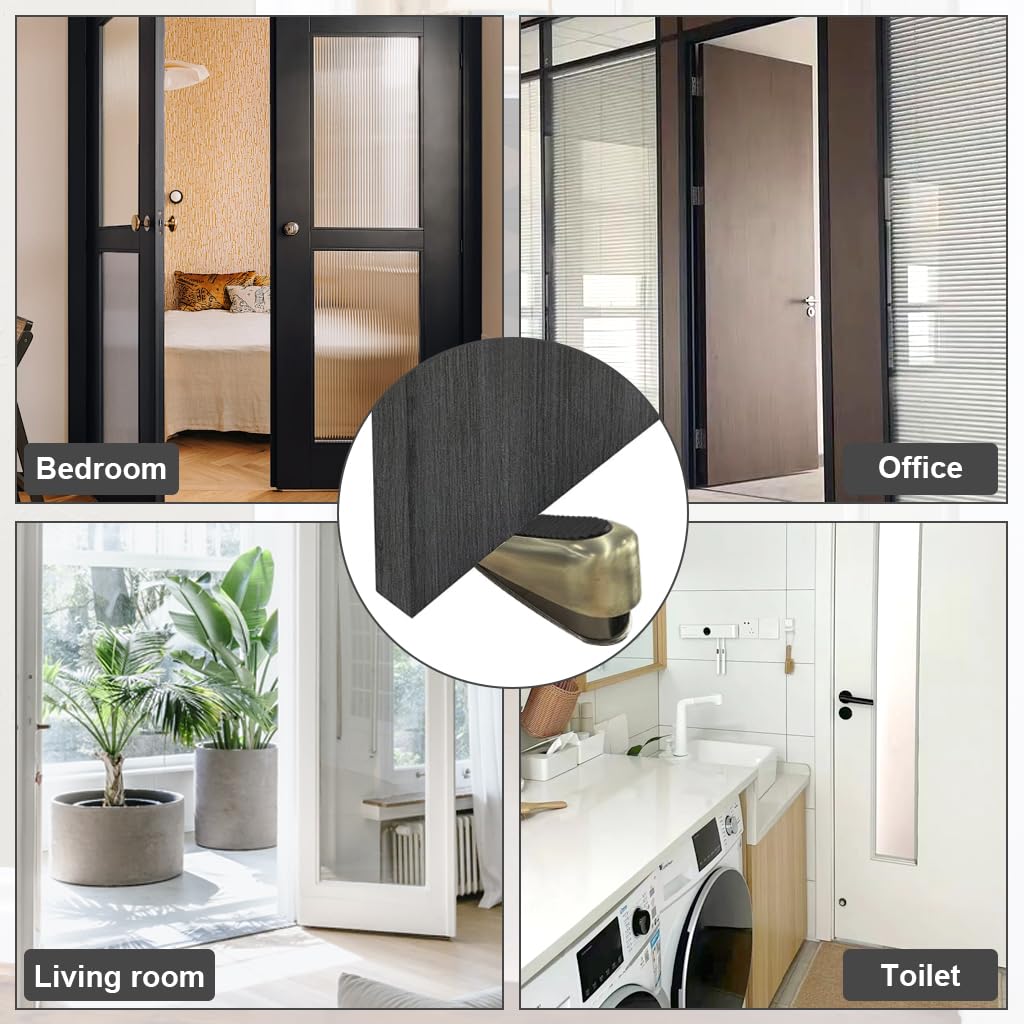 HASTHIP Door Stopper for Home and Office with Spring Loaded Mechanism and 3 in Zinc Alloy Base