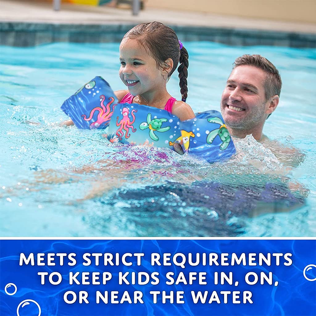 Proberos Swimming Jacket for Kids 30–55lbs with Quick Release Buckle and Soft Foam | Blue Toddler Swim Aid