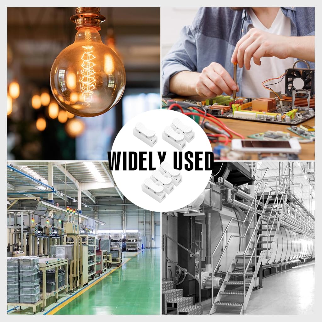 Serplex Wire Connector Set for Electrical and LED Wiring featuring 100Pcs Spring Lock Terminals