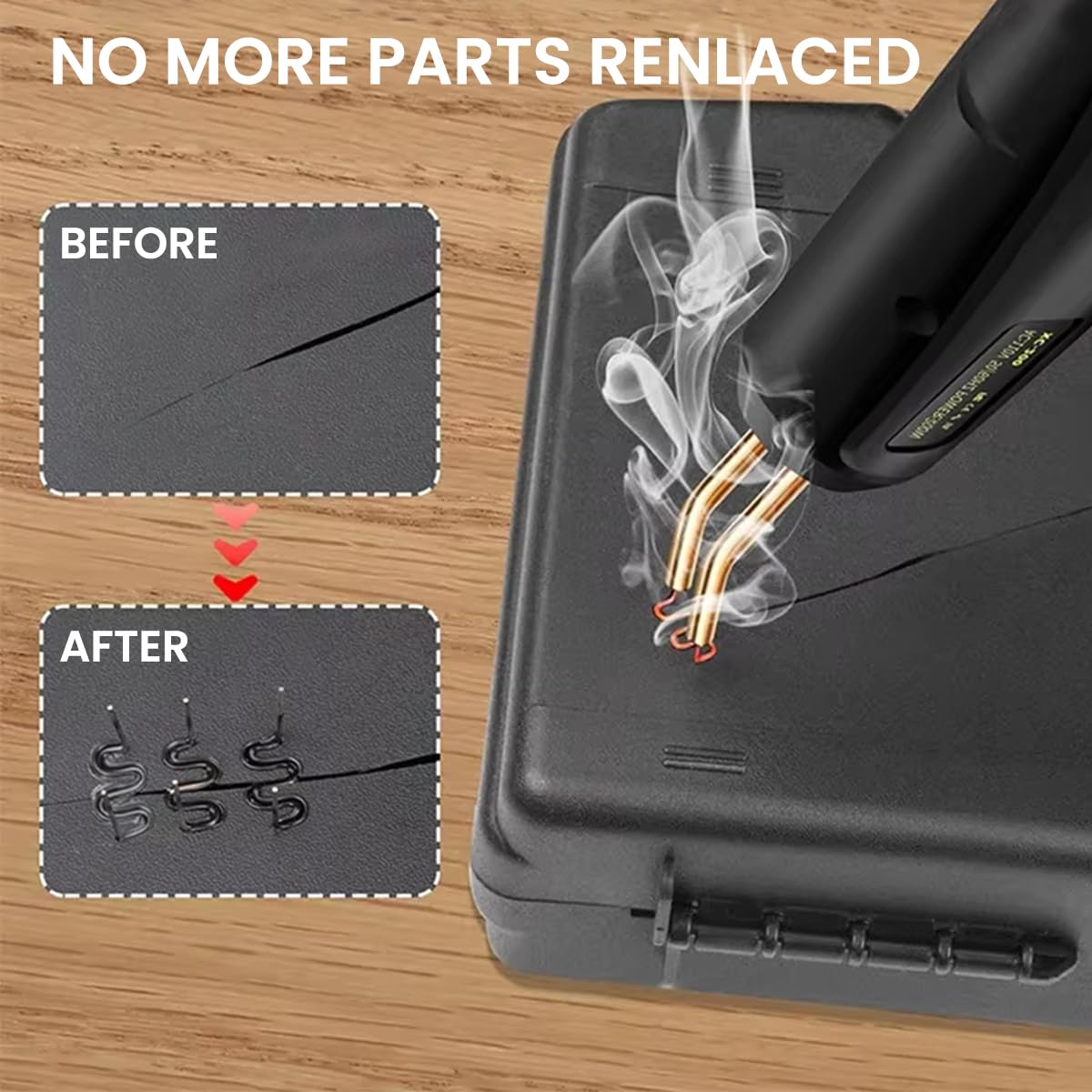 Serplex Plastic Welder for Car Bumper Repair with 200W Rapid Heating and 900pcs Staples | Handheld Hot Stapler Kit