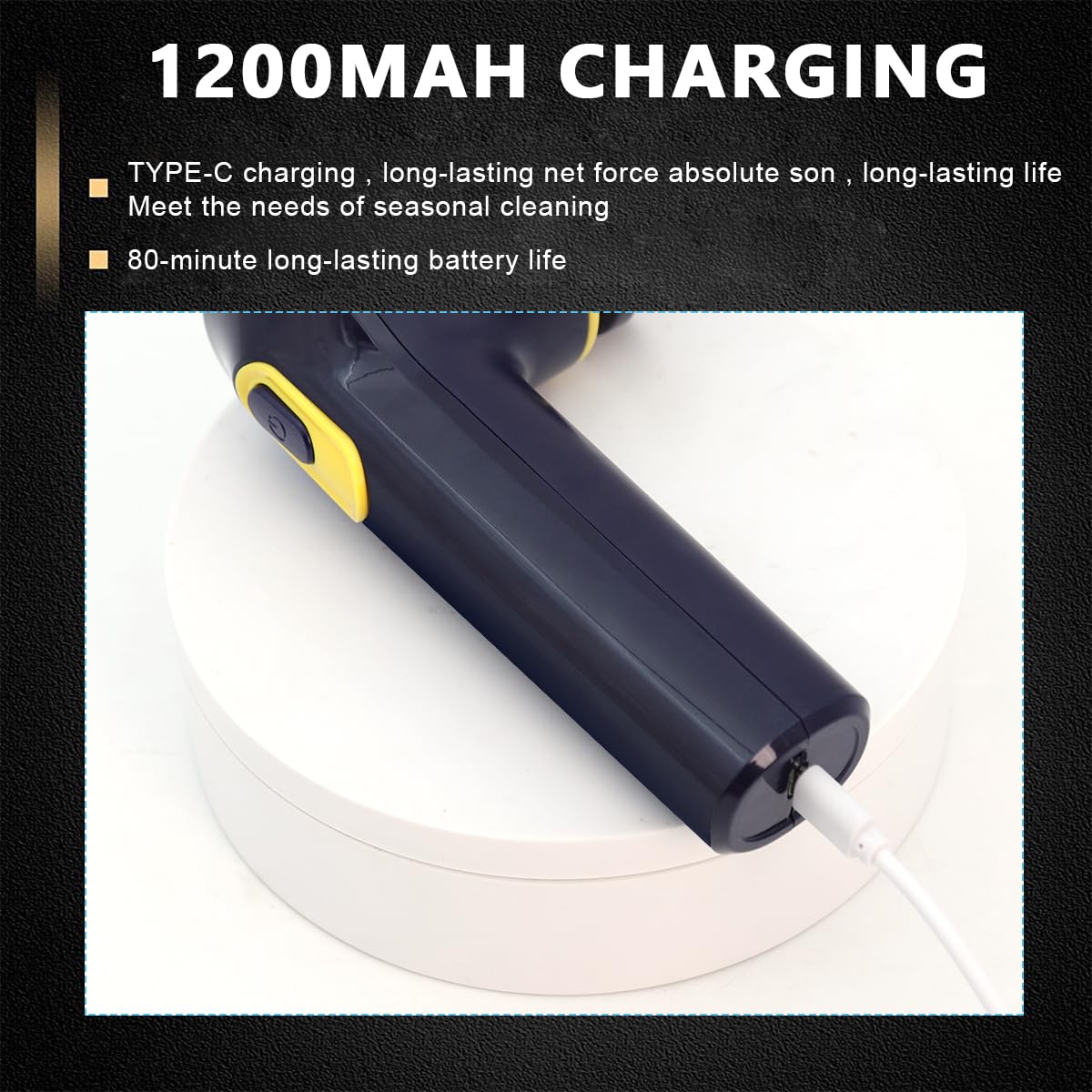 HASTHIP Electric Shoe Brush for Leather Shoes with 3 Brush Heads and 1200mAh USB Rechargeable System