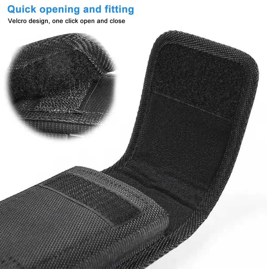 GUSTAVE Mobile Pouch for Men with Belt Clip and Carabiner featuring Hook and Loop Closure | Fits 4.0–7.0 in Phones and Rugged Nylon Design