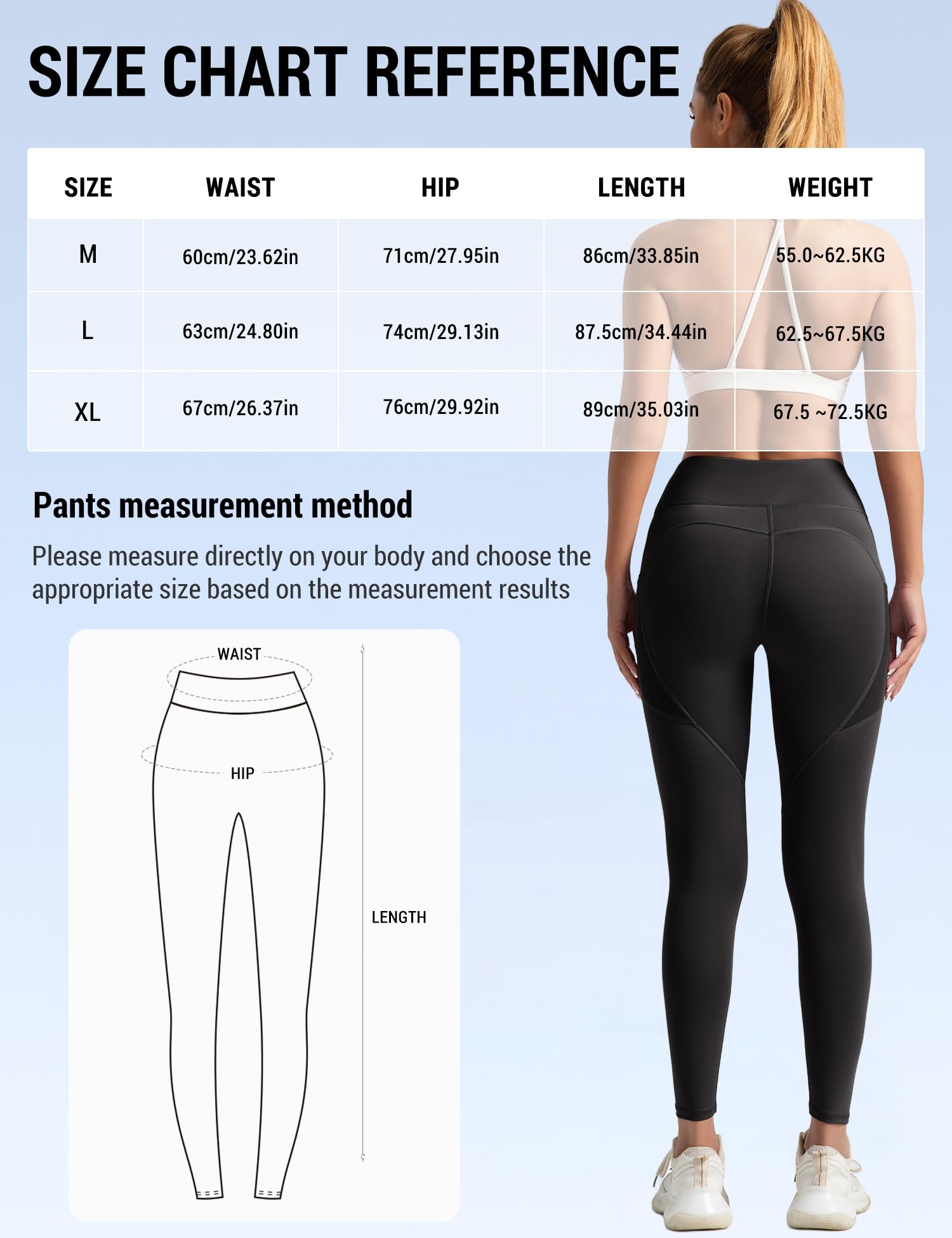 Venzina Yoga Pants for Women with Mesh Panels and Side Pockets featuring 82.5% Polyester Fabric | Black Workout Leggings