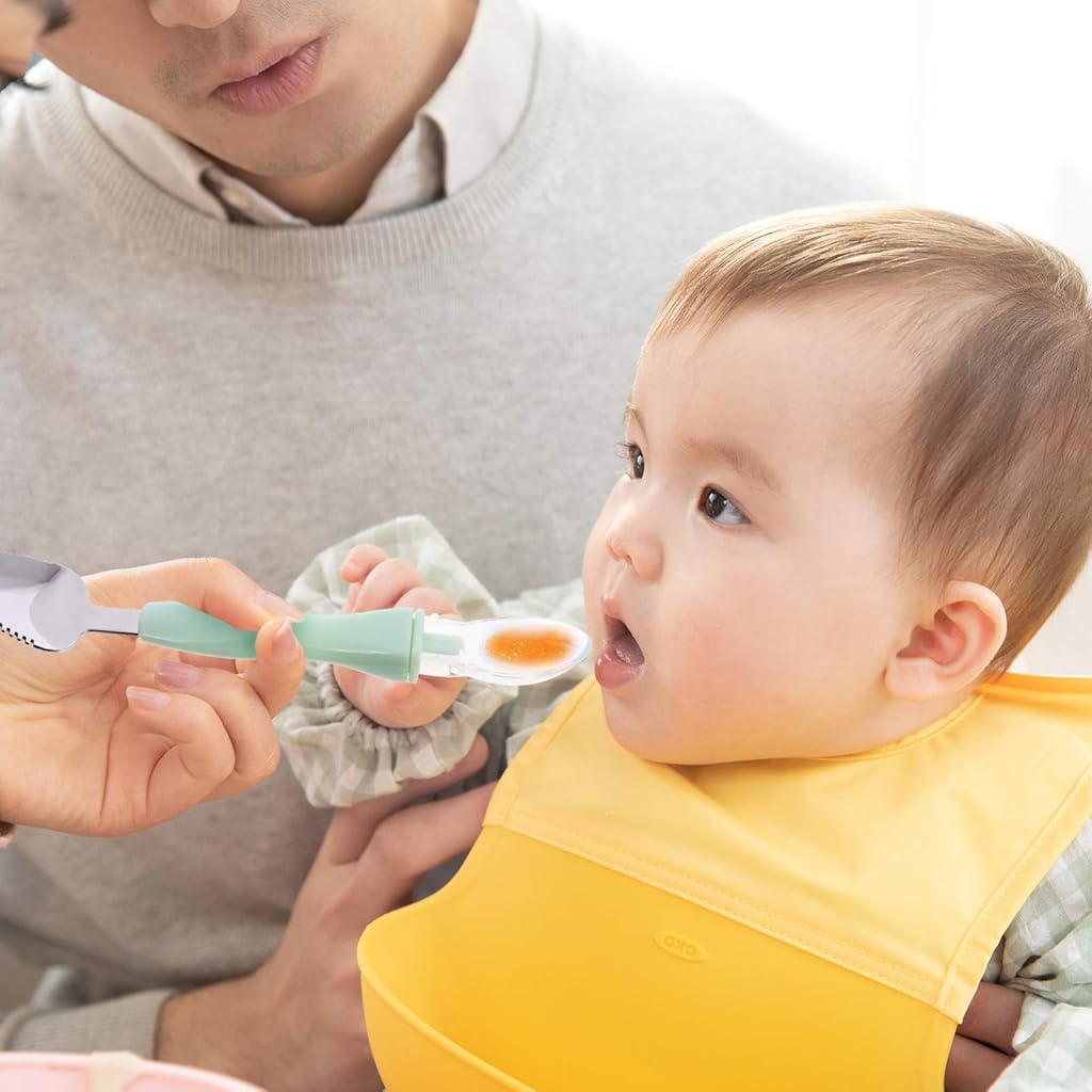 SNOWIE SOFT® Silicone Baby Fruit Spoon Scraper Feeding 2 in 1 Multifunction Serrated Grapefruit for Kids Toddler 22.7 Centimeters 3 PCS