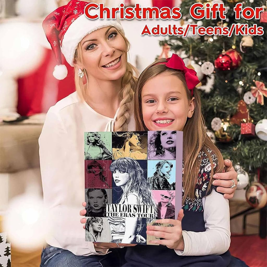 HASTHIP Advent Calendar Gift for Music Lovers with 24pcs Ornaments and Keychains | Holiday Countdown Box