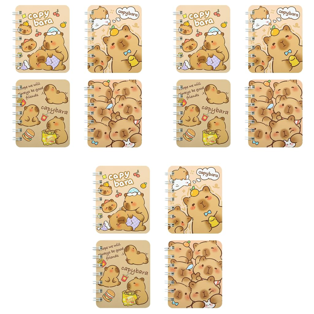 OFIFO Pocket Notebook Set for School Office and Travel with 5.62 x 4.13 in Spiral Design | 4 Pack