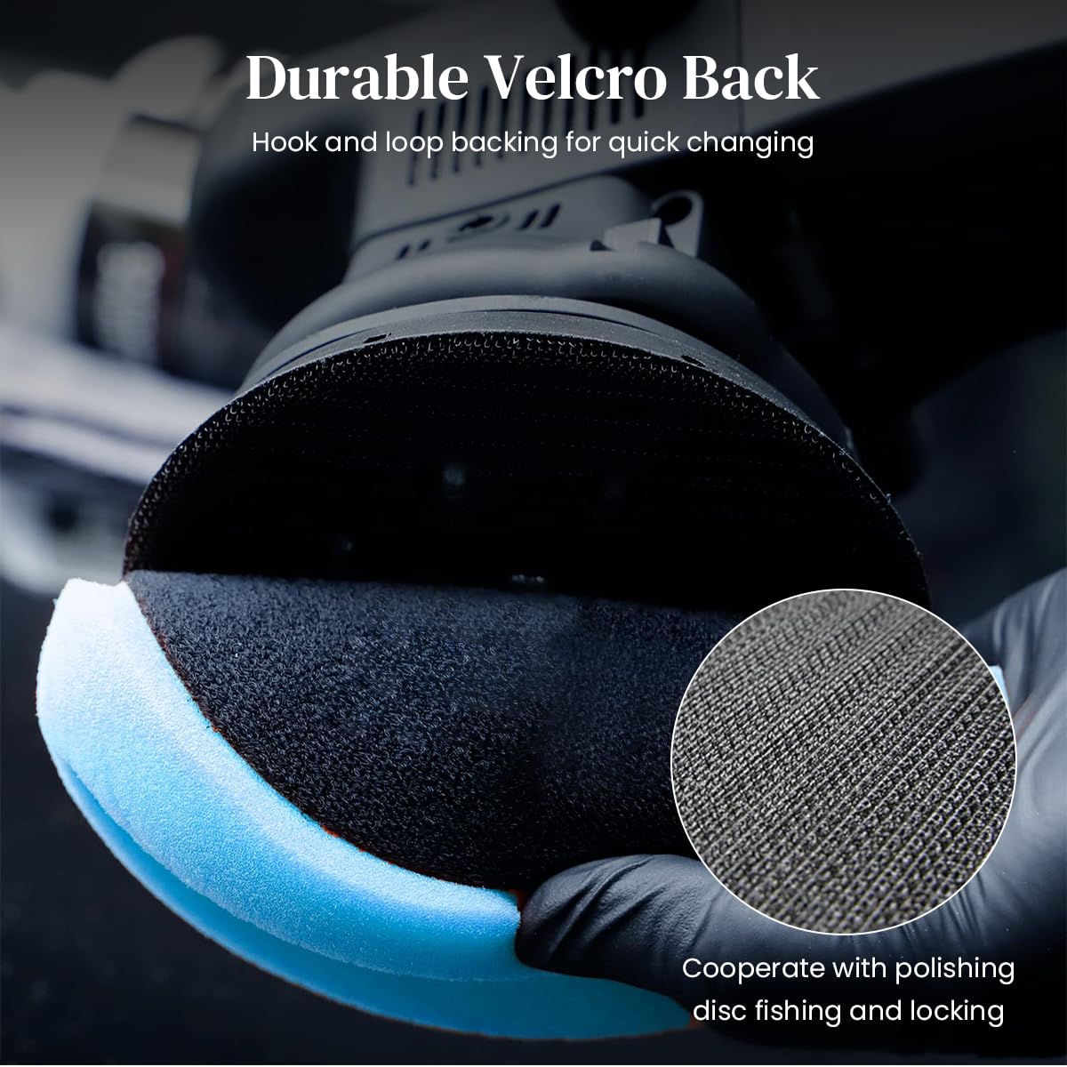 Serplex Buffing Polishing Pads for Car Waxing and Detailing | 10PCS Sponge Kit 15cm