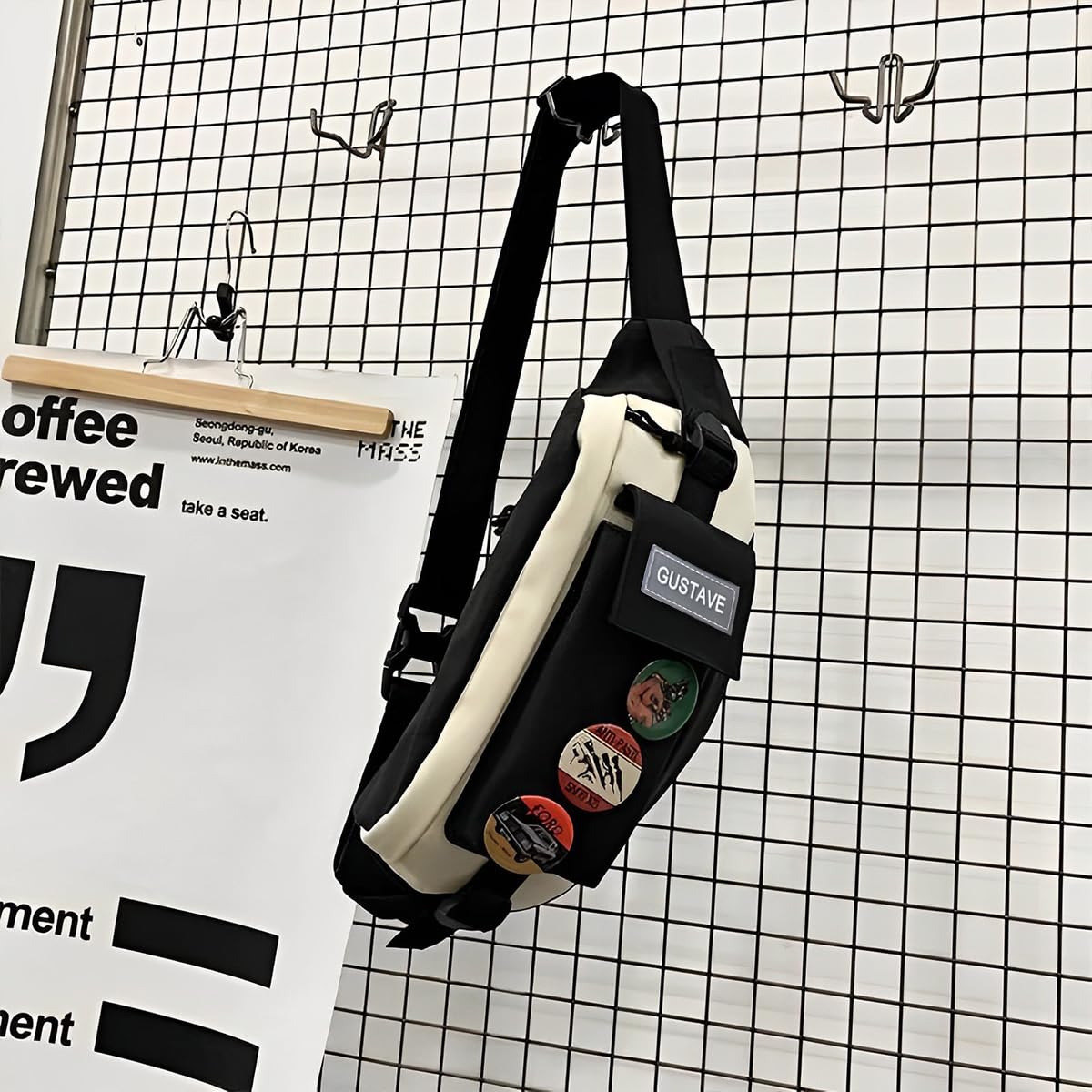 GUSTAVE Waist Bag for Hiking Travel and Running with 4 Badges | Adjustable 78–100 cm Strap