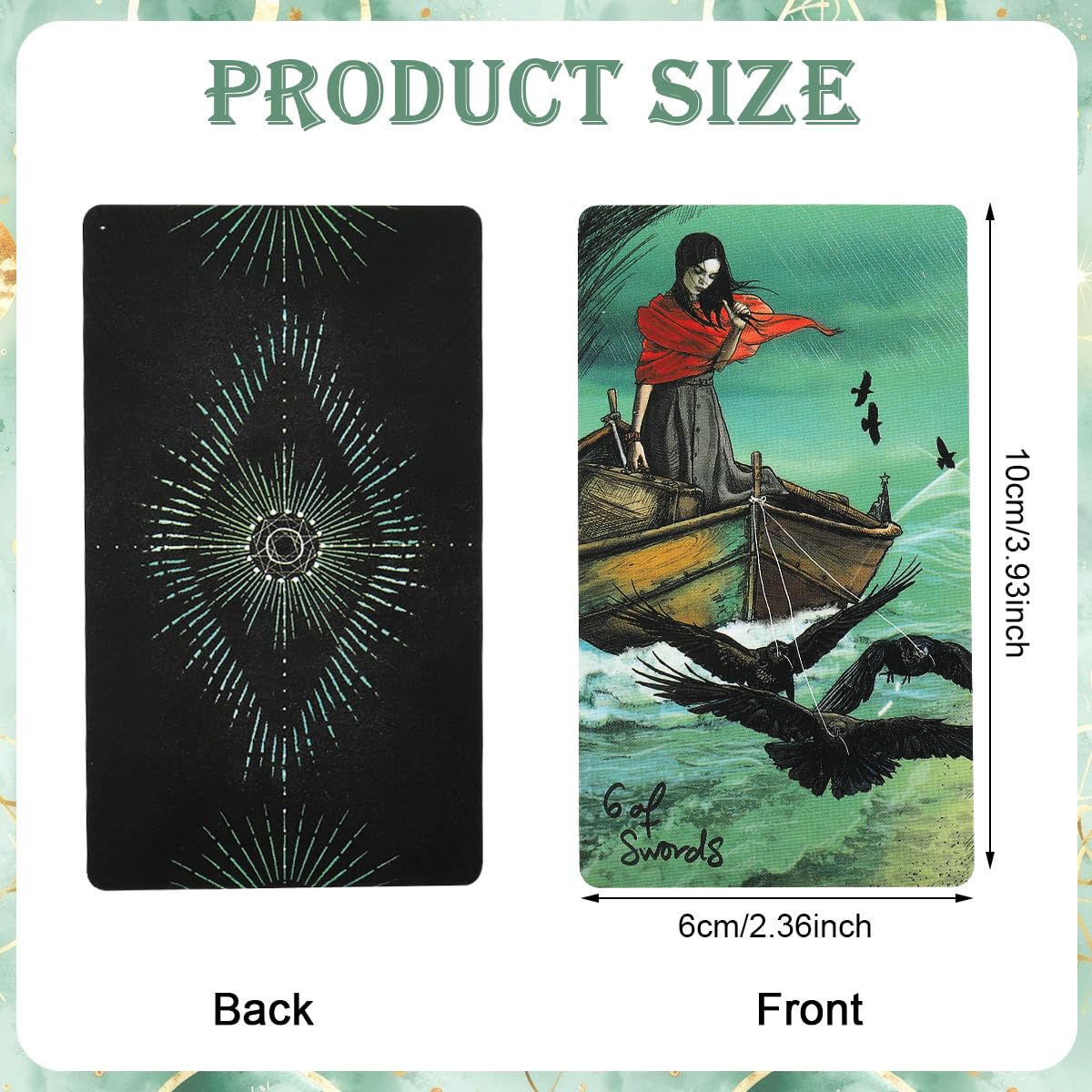 PATPAT Tarot Cards Deck for Self Discovery and Divination featuring 78 Illustrated Cards | Gift for Meditation and Reflection