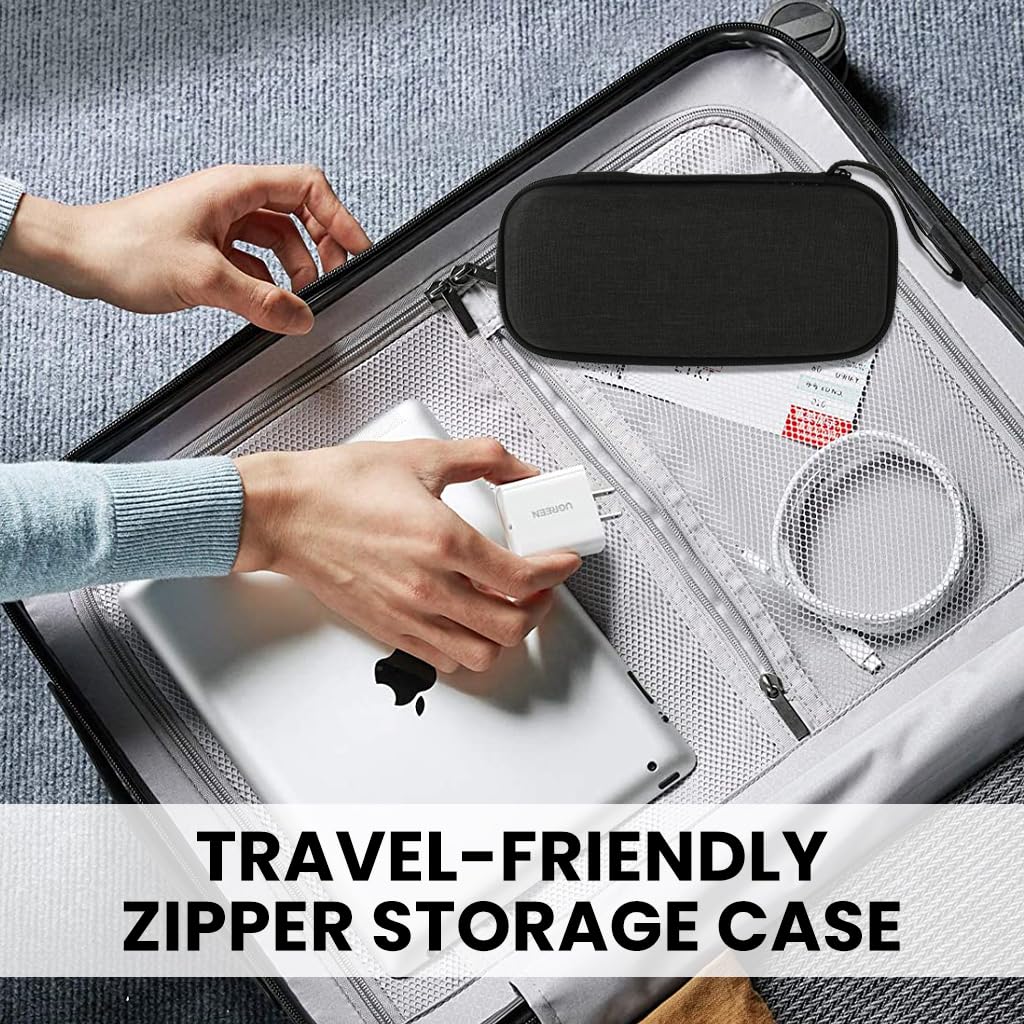 HANNEA Men's Razor Storage Case for Travel with Waterproof Liner and Elastic Band | EVA Hard Shell Pouch