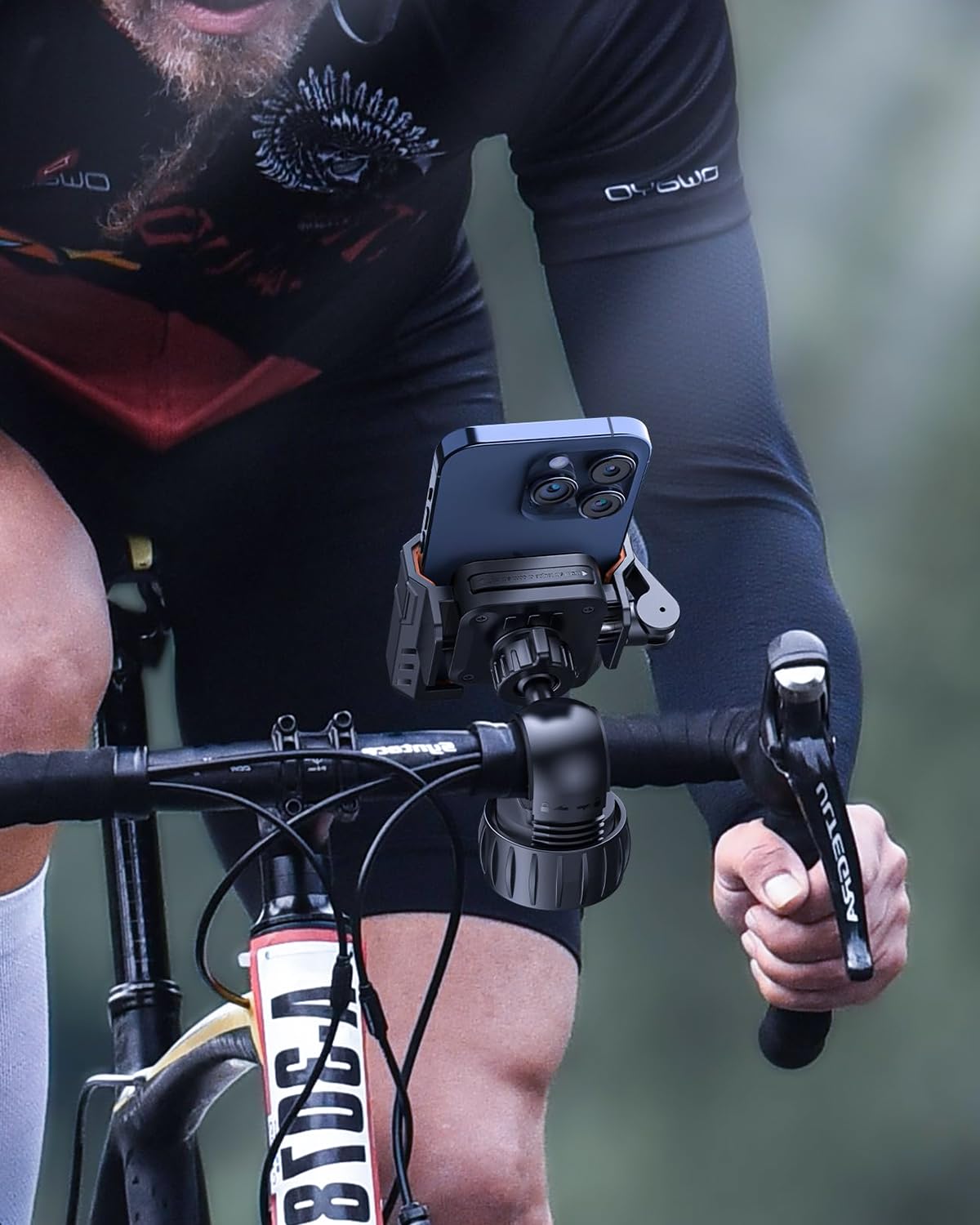 STHIRA Mobile Holder for Bike with 1s Lock System and Camera Friendly Design | Fits All Smartphones