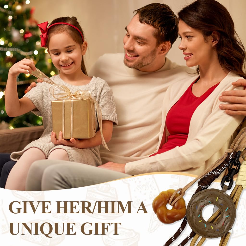 PALAY Bag Charm for Handbags featuring PU Doughnut Pendants and Carabiner Clip | Gift for Women