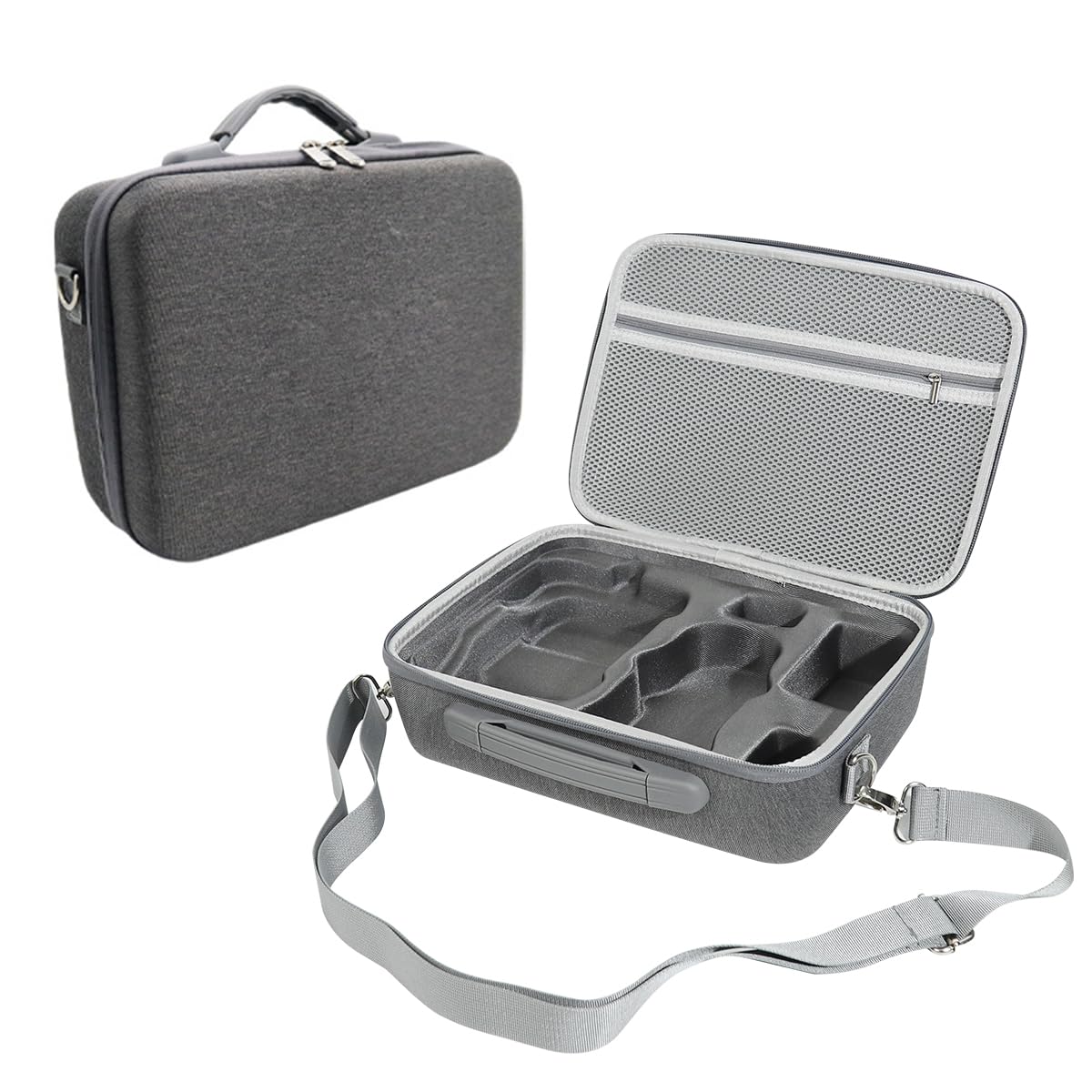 HASTHIP Carrying Case for DJI Mini 3 Pro, Portable Compact Storage Bag Hard Case Set with Strap Storage Travel Case Compatible with DJI Mini 3 Pro and Drone Controller Accessories Bag (Case Only)