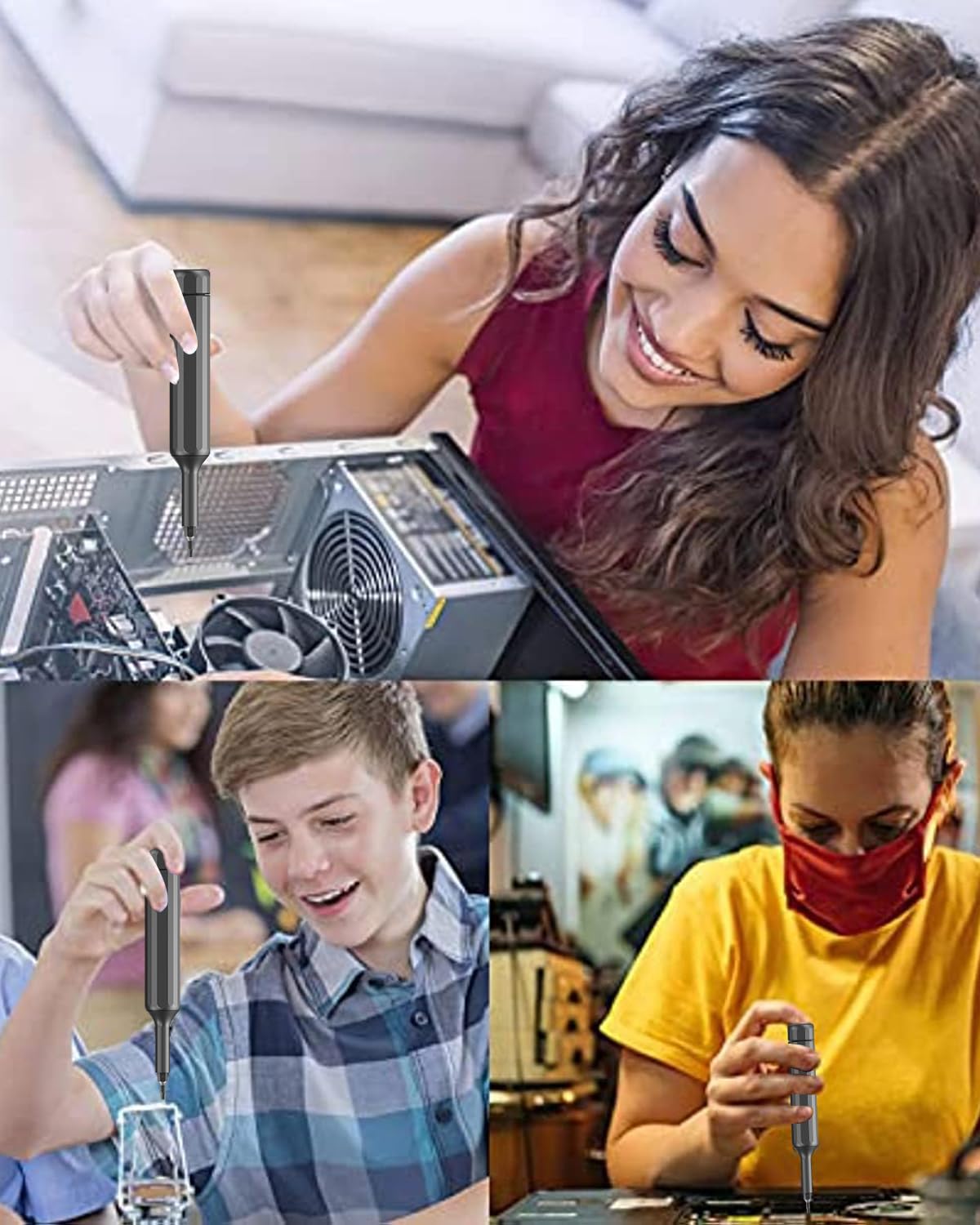 Serplex Precision Screwdriver Kit for Electronics with 26pcs Magnet Capsule and S2 Steel Bits