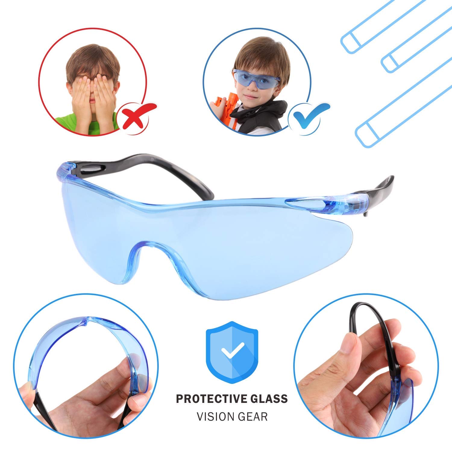 PATPAT Tactical Vest Kit for Kids with 30 Refill Darts and Soft Nylon Fabric | Ages 5–14