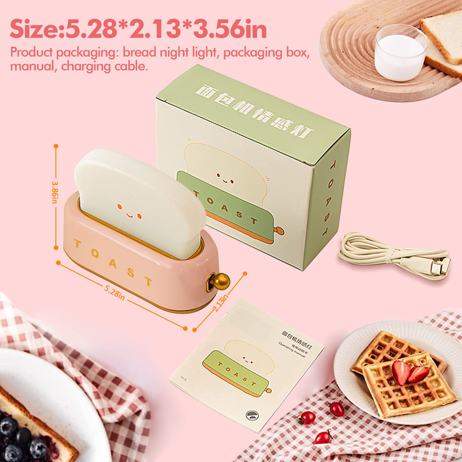 ELEPHANTBOAT Desk Lamp for Kids Room with 15 Min Timer and 800mAh USB Rechargeable Light | Yellow